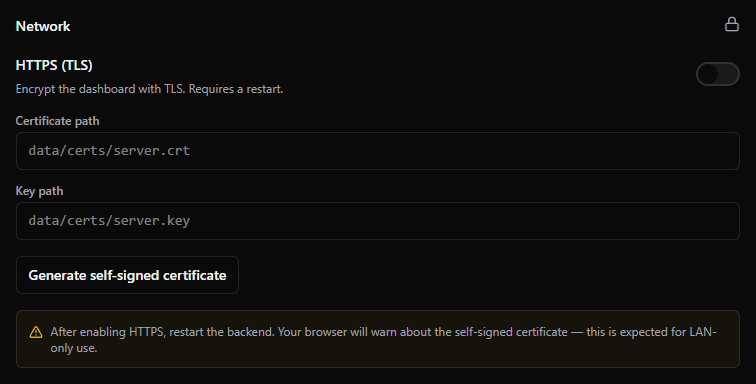 HTTPS, ipmideck screenshot